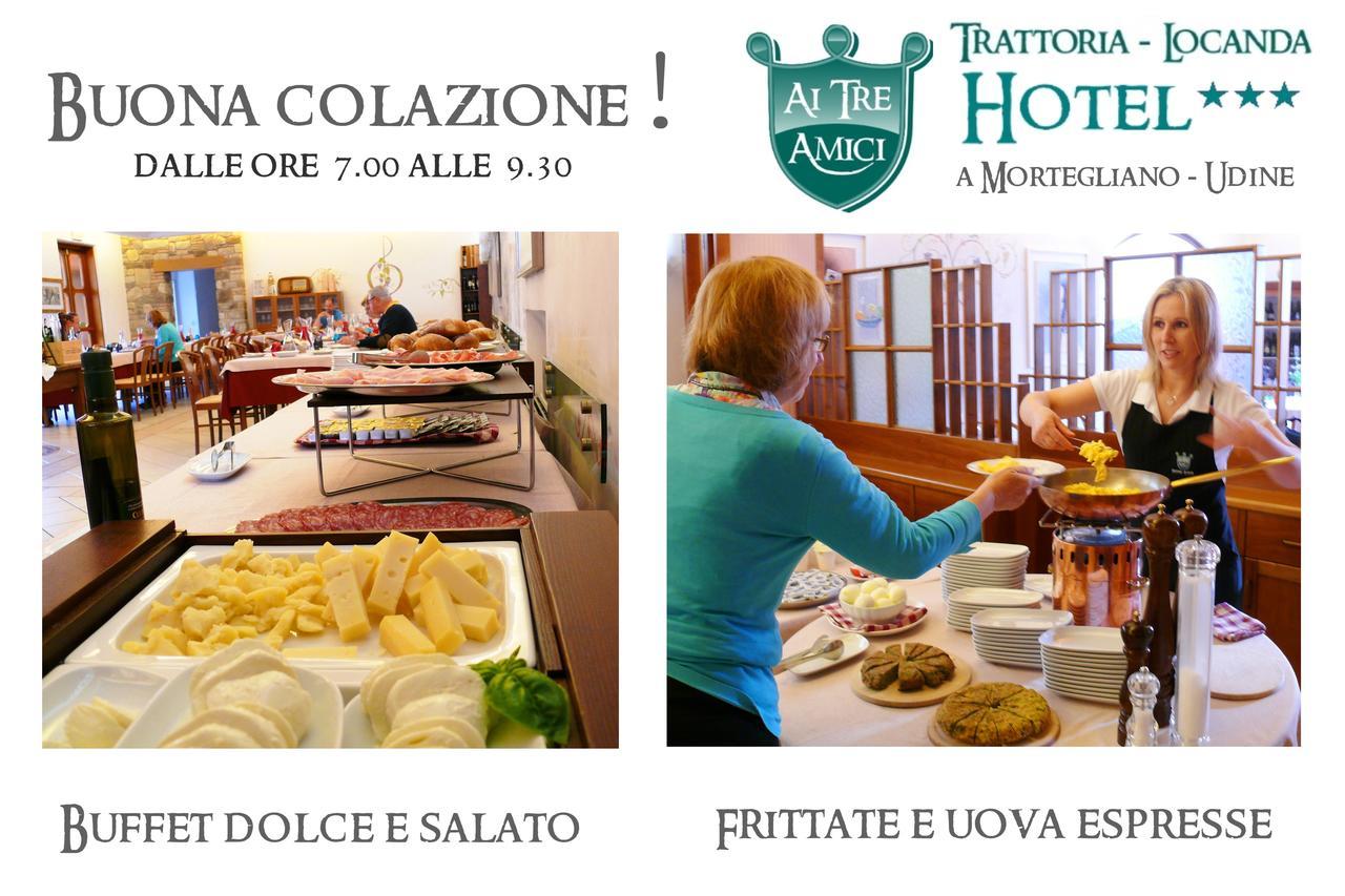 Trattoria Locanda Ai Tre Amici 모르테글리아노 외부 사진